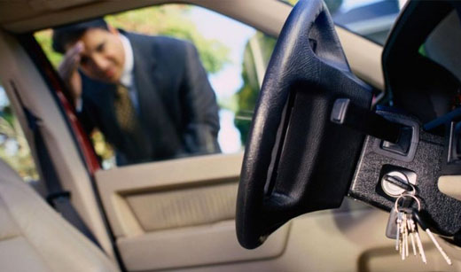 keys locked in car in Mansfield